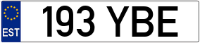 Trailer License Plate
